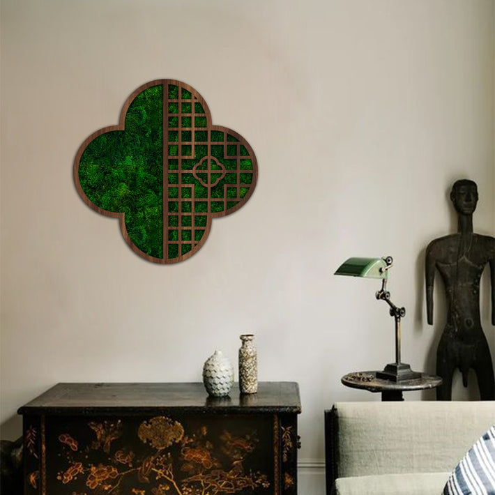 window style eastern culture inspired moss wall art piece bring nature indoors