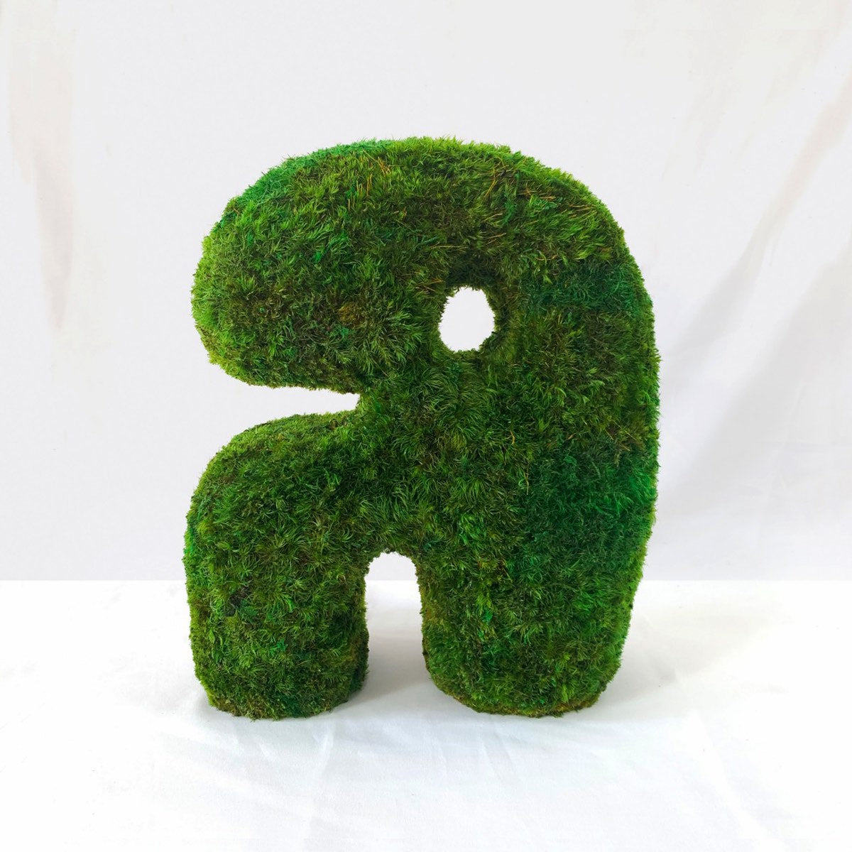 Plump Buddy sculptural preserved moss tabletop decor with a playful organic form